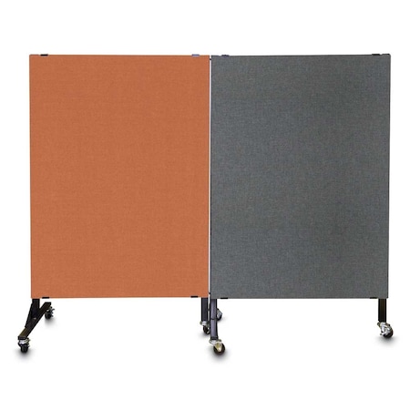 United Visual Products Enclosed Corkboard, 3 Door, 96"x48", 4" Fra UV3427-SATIN-AMETHY